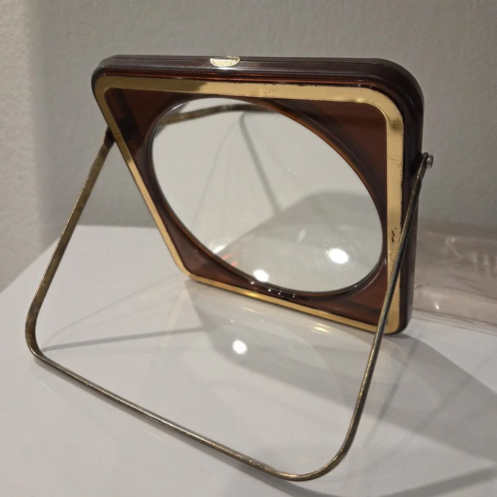 Vintage 1984 Goody 2-Sided Mirror Stand Up Vanity Magnifying/Regular Hong Kong